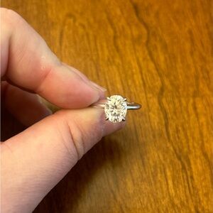 3 Carat Moissanite Engagement Ring